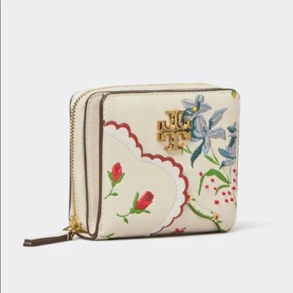 Tory Burch Kira Mixed-Floral Bi-Fold Wallet